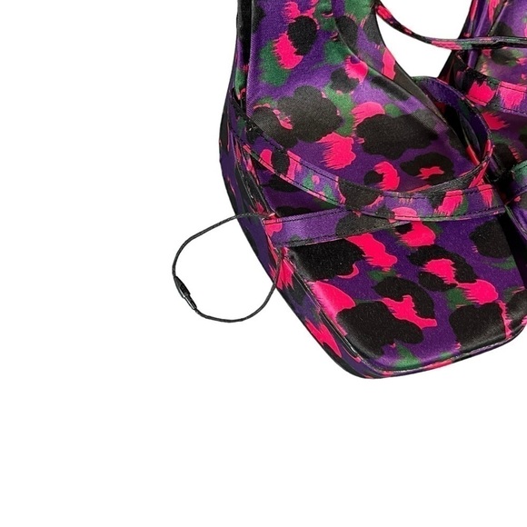 Zara Printed Platform Sandal. Pink Purple Black Size 38 / 7.5 #869 NWOT - Picture 11 of 11